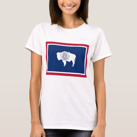 T-shirt Chemise T pour femmes avec le drapeau de l'État du (Devant)