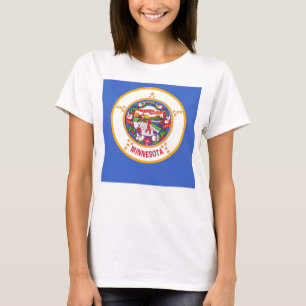 T-shirt Chemise T pour femmes avec le drapeau de l'État du