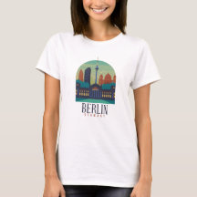Chemise T pour femmes Skyline Berlin Allemagne