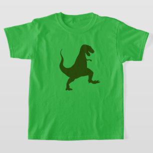 T-shirt Chemise T-Rex Vert pour Enfants