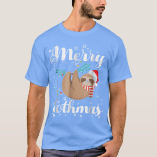 T-shirt Chemise T Slothmas Noël Pyjama de Noël pour Paress