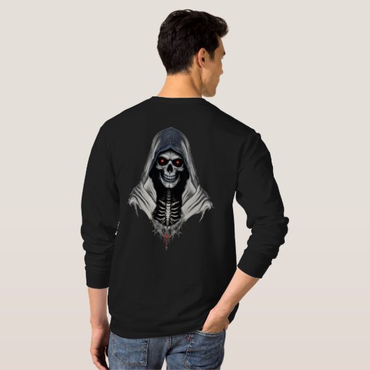 T-shirt "Chemise T-T à manches longues pour faucheuse Grim (Dos entier)