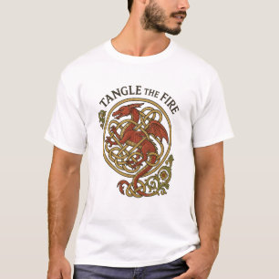 T-shirt Chemise Tangle The Fire Celtic Knot Emblème