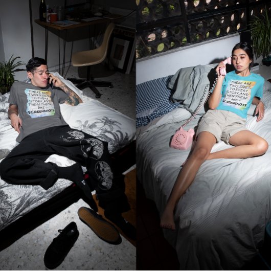 T-shirt Chemise texto amusante, screenshots chemise