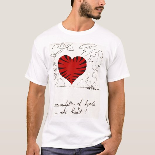 T-shirt Chemise Tigre-Rayée de coeur (Devant)