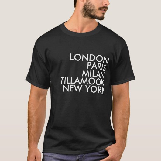 T-shirt Chemise Tillamook Oregon (Devant)