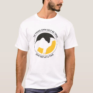 T-shirt Chemise To Thine Own Self – Noir/Or
