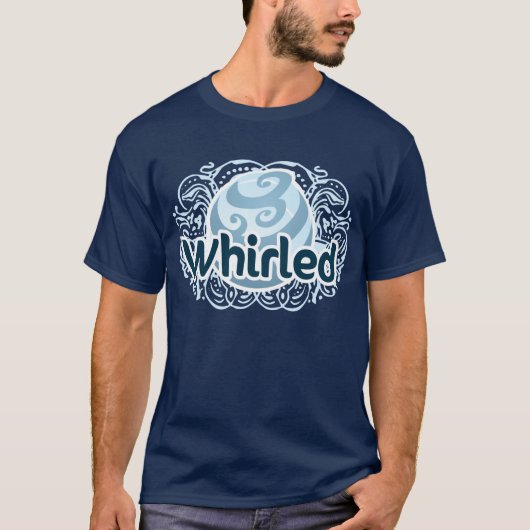 T-shirt Chemise tourbillonnée de logo (Devant)