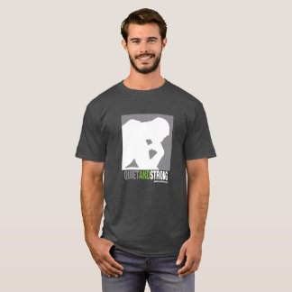 T-shirt Chemise tranquille et forte de logo - obscurité