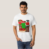 T-shirt Chemise Tri-Blend Stuck Père Noël (Devant entier)