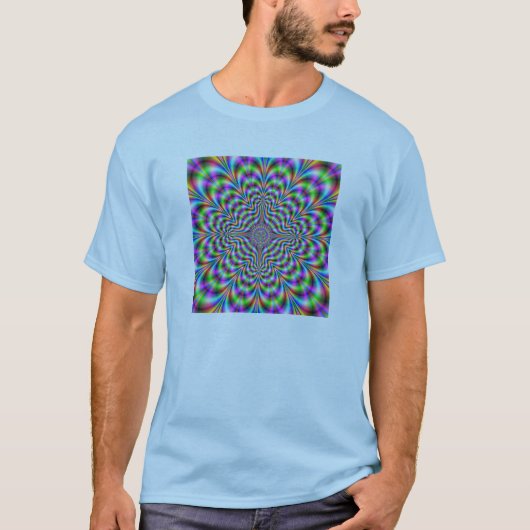 T-shirt chemise trippy de fractale (Devant)
