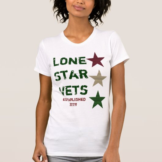 T-shirt Chemise trois-étoiles de femmes de LSVA (Devant)