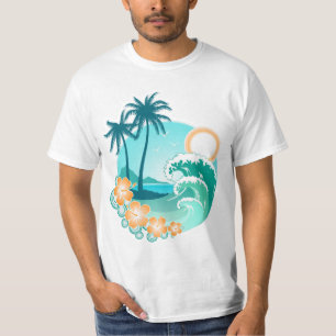 T-shirt Chemise tropicale des îles 6