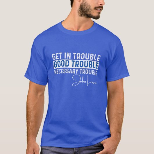 T-shirt Chemise Trouble | Good Trouble lewis rep (Devant)