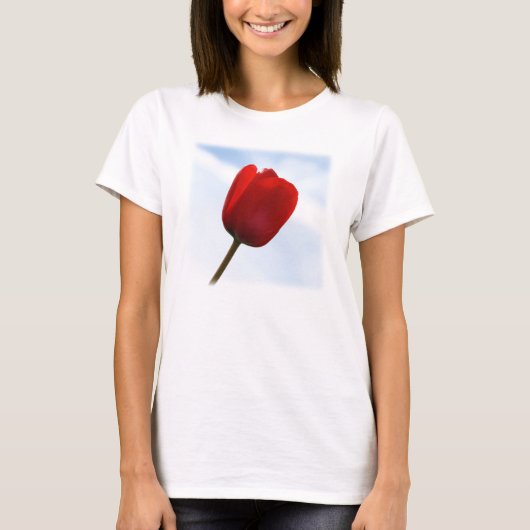 T-shirt Chemise Tulip Rouge (Devant)