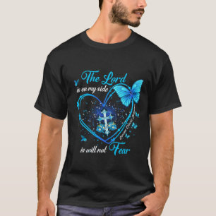 T-shirt Chemise turquoise du cancer de l'ovaire papillon, 