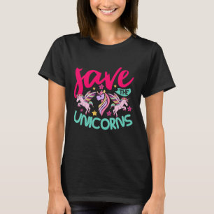 T-shirt Chemise Unicorn avec citation