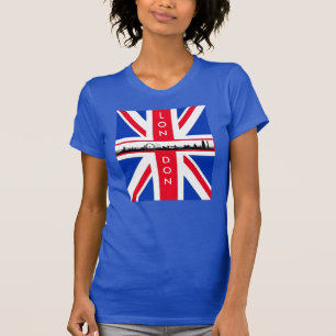 T-shirt Chemise Union Jack Skyline de Londres
