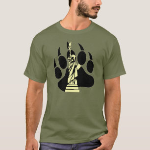T-shirt Chemise Unique Patte d'Ours Gay avec la liberté -