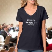 T-shirt Chemise Université d'anxiété - Programme d'honneur