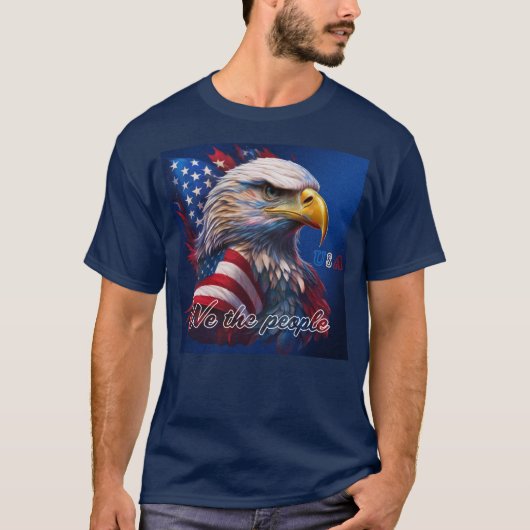 T-shirt Chemise USA Patriot (Devant)