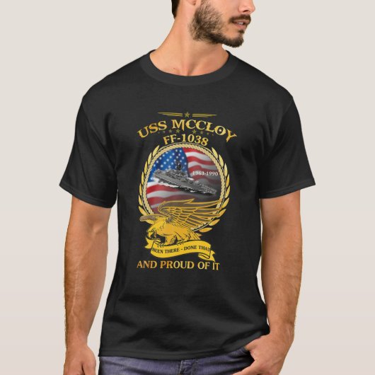 T-shirt Chemise USS McCloy FF 1038 T (Devant)