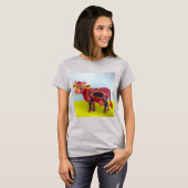T-shirt Chemise Vache Violette (Devant entier)