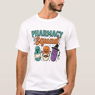 T-shirt Chemise vectorielle vintage Halloween de l'équipe