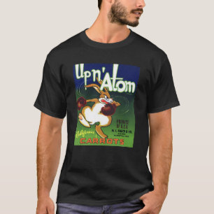T-shirt Chemise végétale vintage d'étiquette de caisse