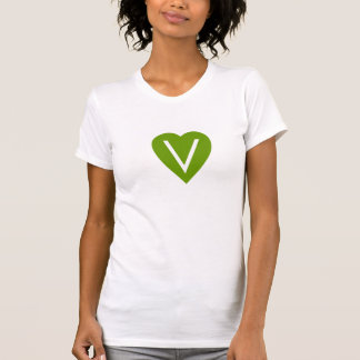 T-shirt Chemise végétalienne de coeur