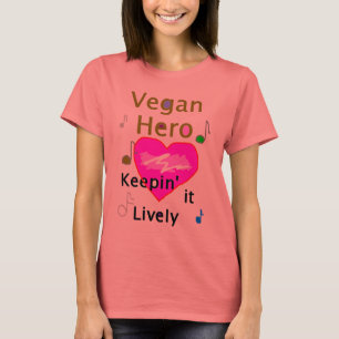 T-shirt Chemise végétalienne de dames de héros