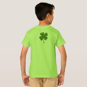 T-shirt chemise verte de garçon (Dos entier)