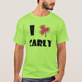T-shirt Chemise verte de trèfle de Carly