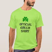 T-shirt Chemise verte pour la Saint Patrick (Devant)
