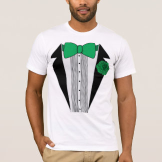 T-shirt Chemise verte Tuxedo
