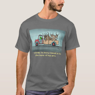 T-shirt Chemise verte Weenii "Mauvais Gnus" (sombre)