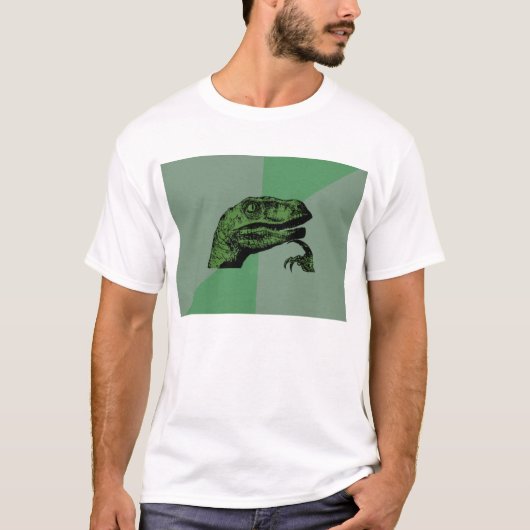 T-shirt Chemise vide de Philosoraptor Meme - lumière (Devant)