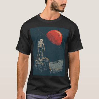 T-shirt Chemise Vintage Astronaute Espace Planète