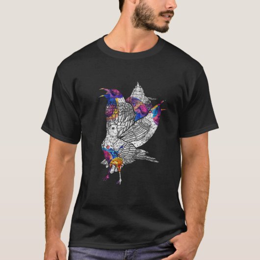 T-shirt Chemise vintage Crow T (Devant)