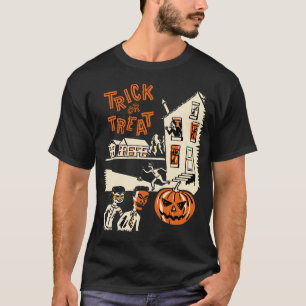 T-shirt Chemise vintage de Halloween des années 1960 de