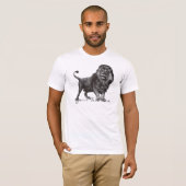 T-shirt Chemise vintage de lion (Devant entier)