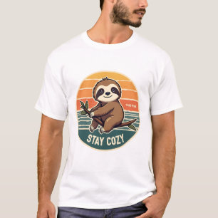 T-shirt Chemise Vintage de paresseux Prenez votre temps Re