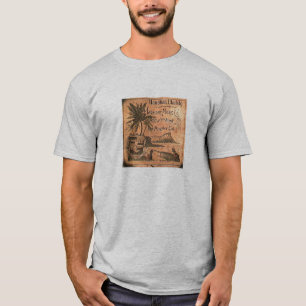 T-shirt Chemise vintage d'étiquette d'ukulélé