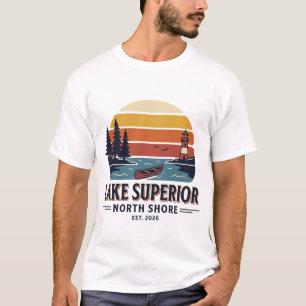 T-shirt Chemise vintage du lac Supérieur