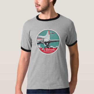 T-shirt Chemise vintage fanée et affligée des lignes