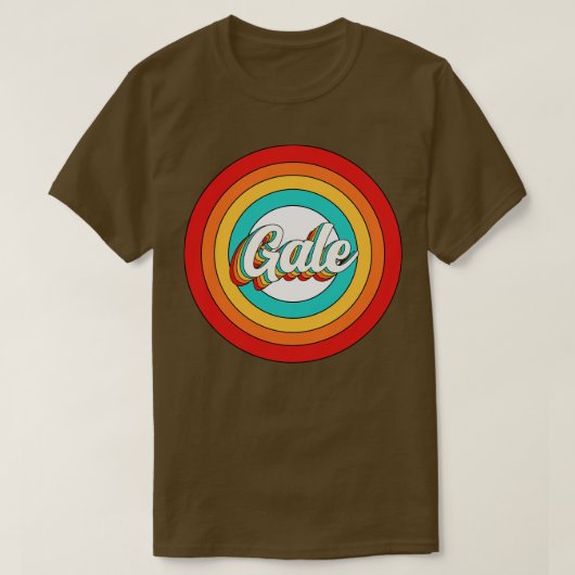 T-shirt Chemise Vintage Gale Cercle (Design devant)