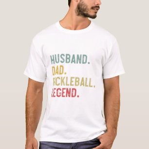 T-shirt Chemise Vintage Homme Mari Papa Légende Pickleball