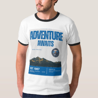 T-shirt Chemise Vintage Montagne Aventure à venir | Rétro