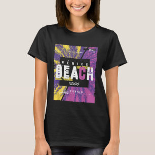 T-shirt Chemise vintage rétro Venice Beach CA Soleil Surf