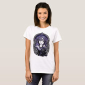 T-shirt Chemise violette de nuit d'ange gardien (Devant entier)